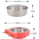 thumbnail image 2 of Jaula para perros Rose (L) con comedero colgante de acero inoxidable extraíble y cuenco pequeño para comida de perros, gatos, conejos y pájaros. Artículos para mascotas Green., 2 of 5