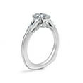 thumbnail image 4 of 0.90 Carat VS1 Oval Cut Real Diamond Unique Three Stone Style Engagement Ring for her Solid 950 Platinum Size 7, 4 of 9