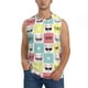 thumbnail image 1 of Balery Cute French Bulldog Camisetas sin mangas para hombre, absorbe la humedad y protege contra el mal olor.-Small, 1 of 7
