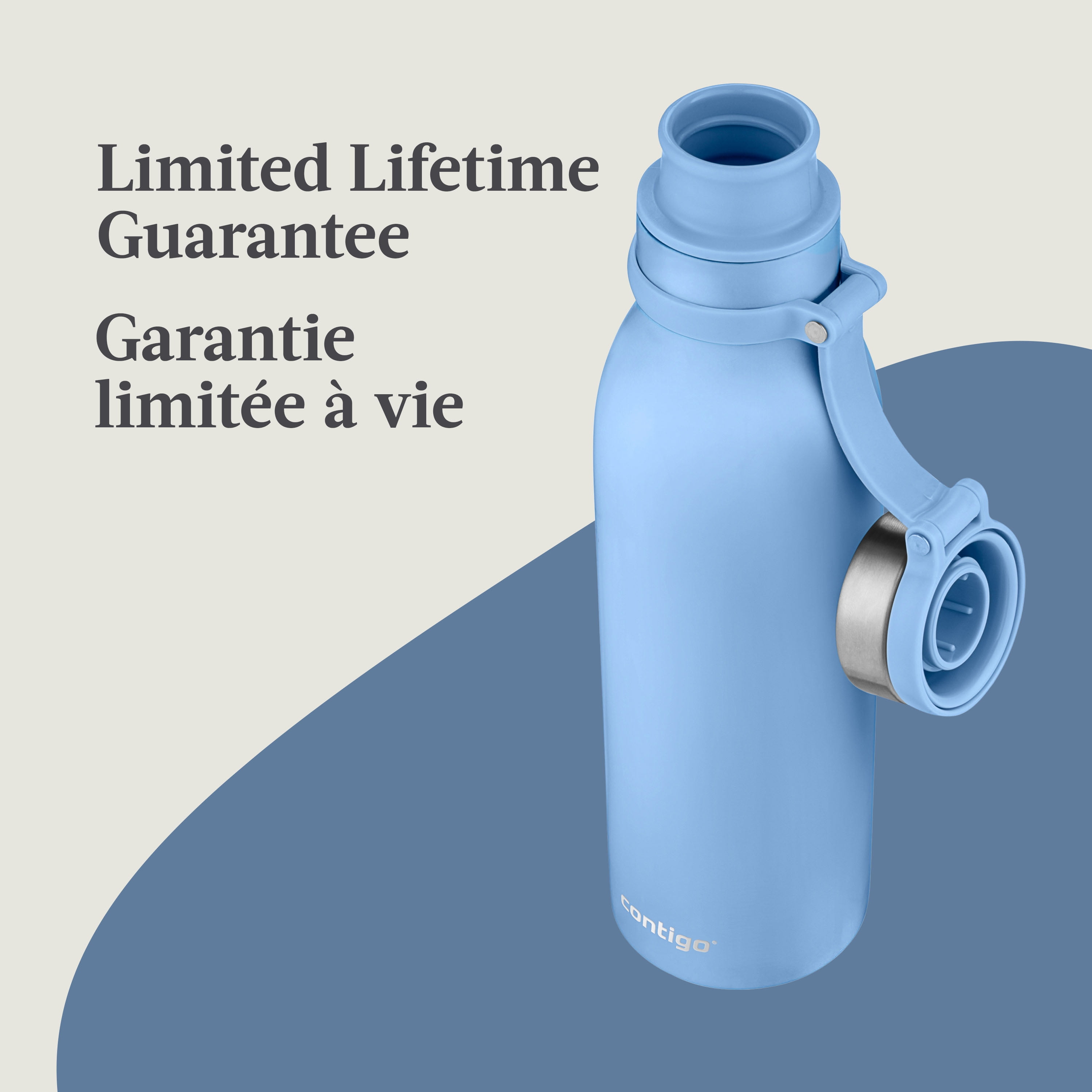 Contigo Matterhorn Stainless Steel Water Bottle, 20 oz (591 ml), Daydream