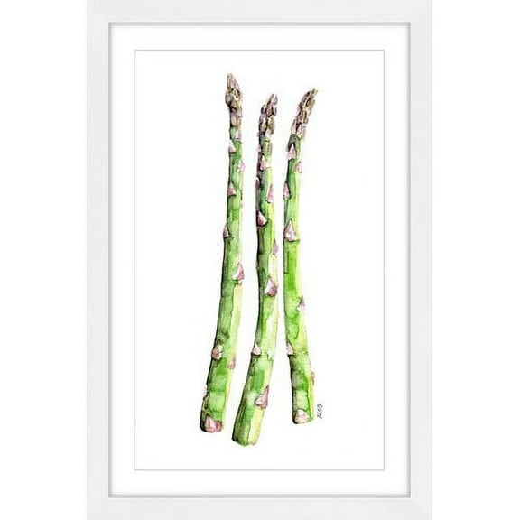"Asparagus Stalks" Framed Painting Print