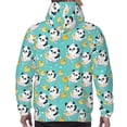 thumbnail image 7 of Fotbe Men's Hoodie with Panda Bathing Pattern - Kangaroo Pocket Pullover Hooded Sweatshirt, Perfect for Daily Wear, Travel, and Home-Large, 7 of 7