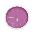 thumbnail image 1 of Reloj Análogo De Pared Diseño Innovador Función de Cuarzo rosa Mediano, 1 of 8