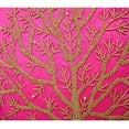 thumbnail image 4 of Fundas de almohada, funda de almohada rosa fucsia, funda de almohada con árbol de cuentas, funda de almohada de 35 x 35 cm (14 x 14 pulgadas), funda de almohada cuadrada de seda, manta decorativa, 4 of 6
