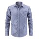thumbnail image 1 of Blusa y camisa de manga larga con cuello vuelto para hombre, blusa informal a la moda con botones, cómoda y de manga larga con cuello vuelto, blusa de poliéster para hombre., 1 of 5