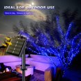 thumbnail image 5 of JMEXSUSS 2 Pack 200 LED Blue Solar Lights Outdoor Waterproof, 66ft Blue Solar Fairy Lights with 8 Modes, Copper Wire Solar String Lights for Patio Garden Pool Camping Party Decorations, 5 of 8