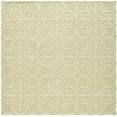 thumbnail image 2 of SAFAVIEH Cambridge Kimberly Geometric Wool Area Rug, Light Green/Ivory, 6' x 6' Square, 2 of 7