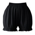 thumbnail image 2 of Delliss Women's Lace Pumpkin Shorts Solid Color Lantern Shorts, 2 of 3