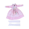 thumbnail image 1 of Bewildely 1 Juego de vestido de muñeca para niñas, portátil, desmontable, reutilizable, lavable, decorativo, lindo reemplazo, muñecas, Muñecas y casas de muñecas Rosado, 1 of 6