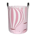 thumbnail image 1 of LNWH Laundry Basket, Pink Fantasy Hot Air Balloon Pattern Foldable Laundry Hamper With Handles Waterproof, Small Size, 1 of 8