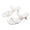 B-White, variant on Women Double Strap High Heel Mules Solid Color Backless Cushioned Spring Summer Commute Elegant Shoes,B-White