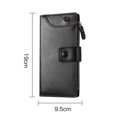 thumbnail image 2 of Bolso multifuncional de mano para teléfono móvil con cremallera y hebilla para dinero, bolso para tarjetas de cambio, color negro, 2 of 5