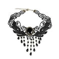 thumbnail image 3 of Black Lace Jewelry Handmade Collarbone Chain, 3 of 4