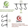 thumbnail image 2 of Heavy Duty Hooks For Model Making, Neodymium Hooks 34Kg Pulling Force, Strong Magnetic Hooks With High Quality For Bulletin Boards And Various Uses, Easy Assembly Without Drilling, 6 Pieces, 2 of 5