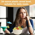 thumbnail image 4 of Unbreakable Plastic Cereal Bowl 24oz, Wheat Straw Bowl Set of 8, Microwave and Dishwasher Safe, 4 of 6