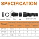 thumbnail image 2 of 2025 Latest Model 4Pcs NPT 1/2" Black Cable Gland, IP68 Waterproof Nylon Joint Adjustable Locknut, 2 of 5