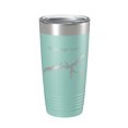 thumbnail image 1 of Watauga Lake Map Tumbler Travel Mug Insulated Laser Engraved Coffee Cup Tennessee 20 oz Teal, 1 of 1