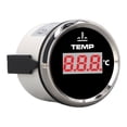thumbnail image 3 of Water Temperature Gauge, Digital Temp Gauge Multiple Sensor Signals Red Backlit 52mm  For Car RV Truck Boat, 3 of 8