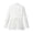 White Jakcets, variant on Women's Elegant Blazer Single Button Fitted Suit Jacket with Side Lace Hem Dressy Work Coat Blue XS