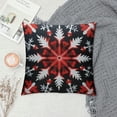 thumbnail image 2 of PRATYUS Christmas Snowflakes Throw Pillow Covers Pillow Cushion Cases Square Pillowcases for Sofa Bedroom Living Room Car 24x24in, 2 of 5