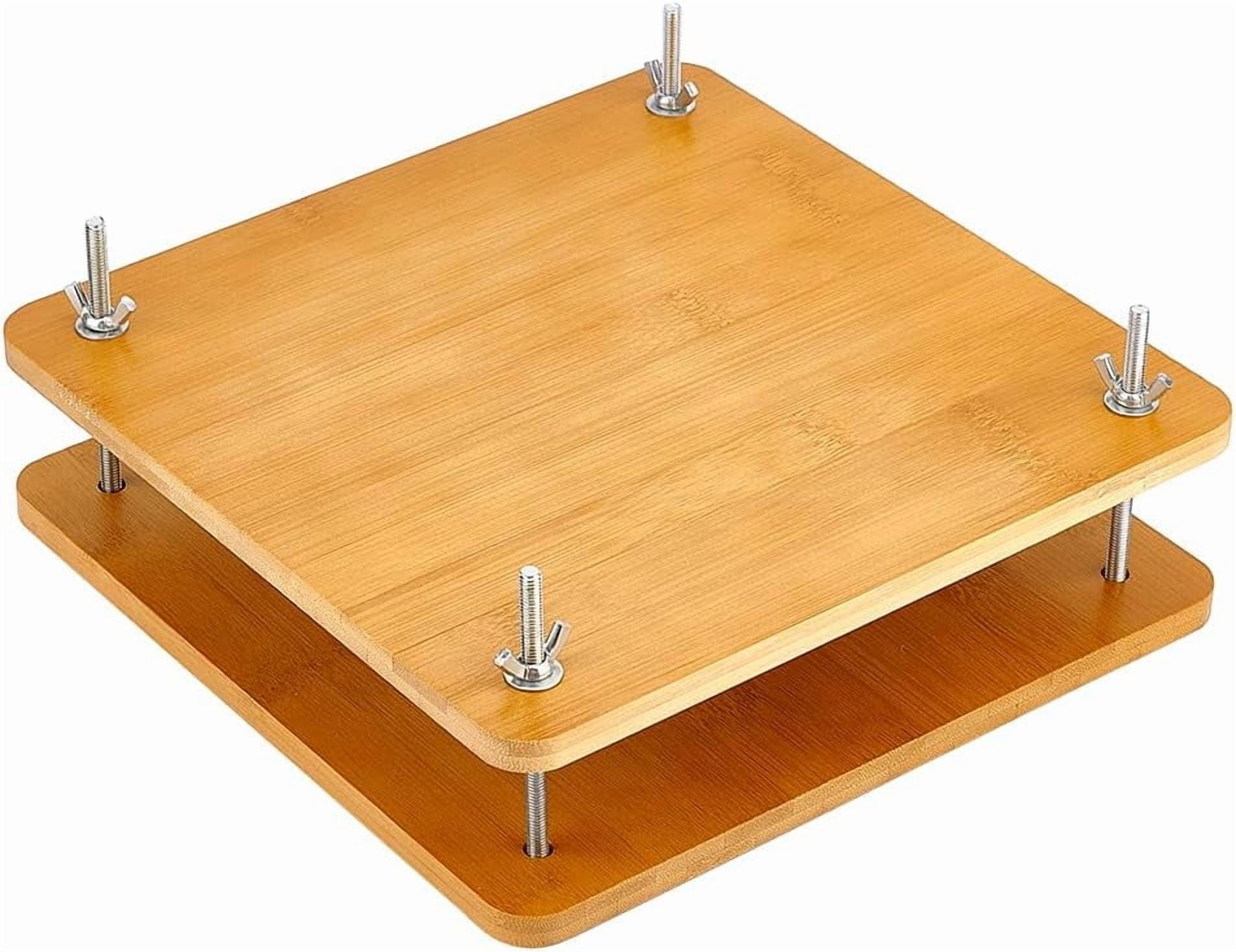 Wood Bookbinding Press Flower Press Square Book Press Machine Flat Paper Press Machine for Handmade DIY Bookbinding Supplies and Flower PressBrownish