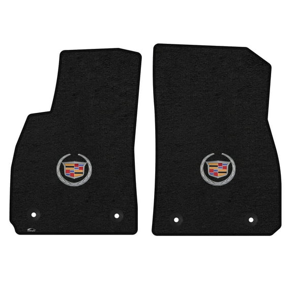 Lloyd Mats Custom Fit Floor Mats for Cadillac XTS 2013-2016 LogoMat 2Pc Set Charcoal