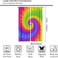 thumbnail image 2 of Rainbow Tie-Dye Curtains, Boho Colorful Mandala Spiral Hippie Abstract Art Prints Blackout Rod Pocket Window Treatments Drapes for Bedroom Living Room Kitchen42x63in, 2 of 6