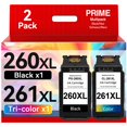 thumbnail image 1 of Cartucho de tinta Pitooler PG-260XL CL-261XL para impresora Canon, 1 of 6
