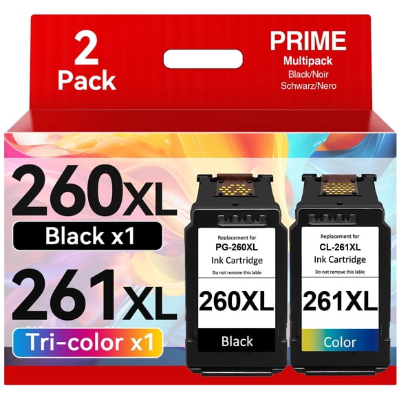 Cartucho de tinta Pitooler PG-260XL CL-261XL para impresora Canon