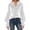 White, variant on Womens Business Casual Long Sleeve Tops Velvet Puff Sleeve Ruffled Flare Cuff Blouse Button down Work Dressy Shirts Spring Summer Fashion 2026 White M