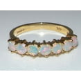 thumbnail image 6 of LBG 14k Yellow Gold Natural Opal Womens Eternity Ring - Size 9.5, 6 of 6