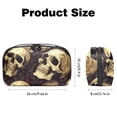 thumbnail image 5 of Skull Oxford Fabric Digital Pouch for Electronic Devices, Waterproof Travel Case for Cell Phone Charger, Hard Drive, and Cords - 5.9x9.44x3.14 inches, 5 of 6