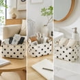 thumbnail image 4 of Lzobxe Cube Storage Organizer, Foldable Open-Top Basket Storage Bags, Fabric Boxes Optional Handles for Nightstands and Vanity Tables Bottles, 4 of 7