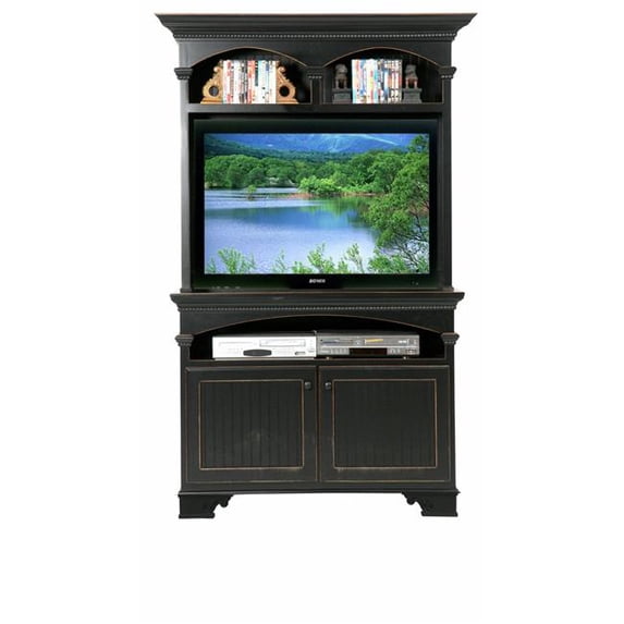 Eagle Furniture 11541NGWH-16045WPWH American Premiere Entertainment Console & Hutch with 42 in. Opening, Bright White