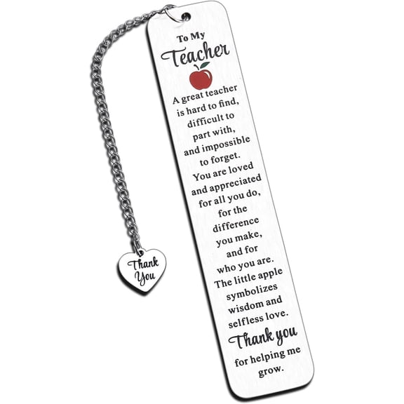 Teacher Valentine Gift, Teacher Gifts for Women Teacher Gifts Teacher Appreciation Bookmarks Gifts, End of Year Teacher Gifts, Teacher Retirement Gifts Thank You End of The Year First Day of School