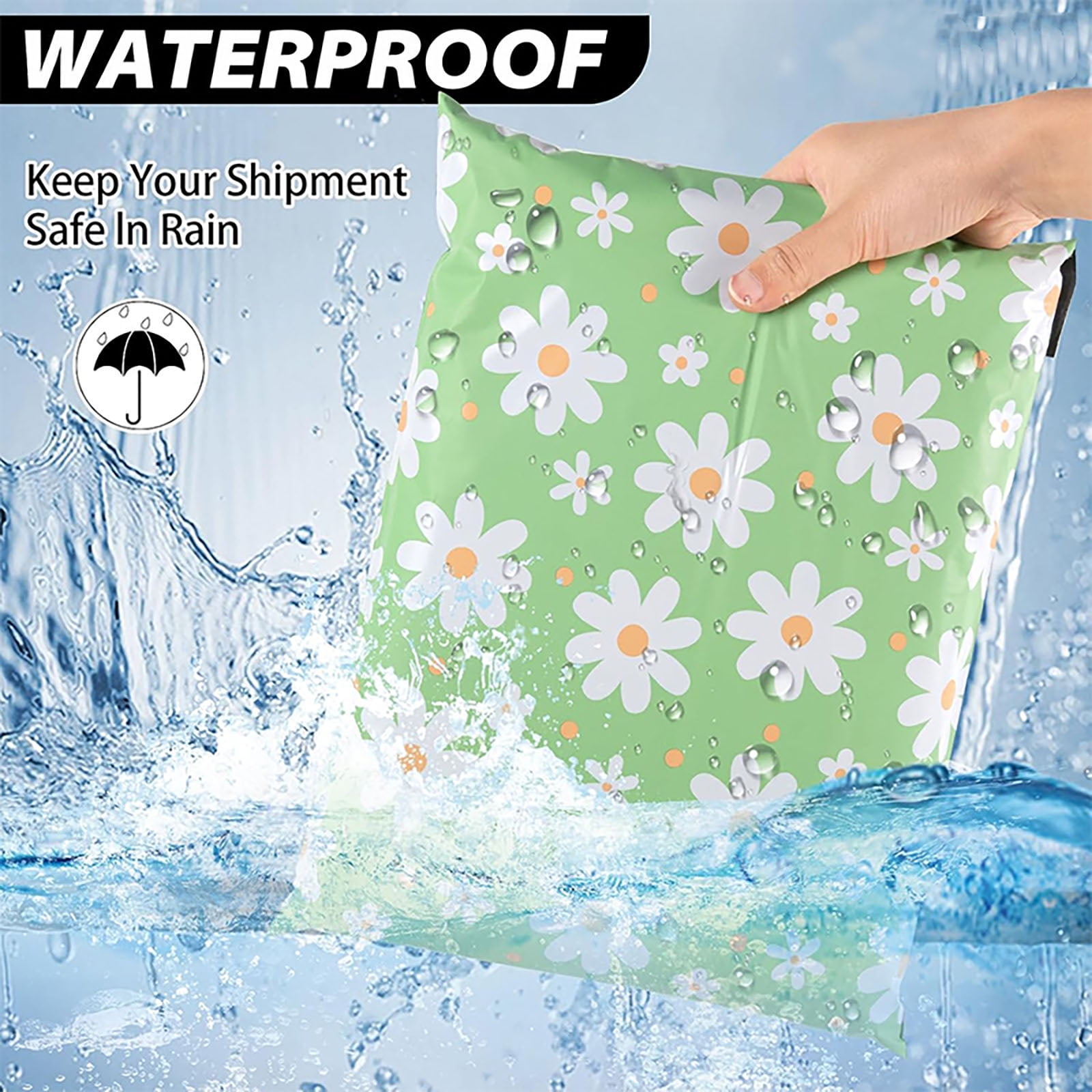 Floral Poly Mailers 10x13 Inch 100Pcs, Self-Seal Mailing Envelopes for Clothing & Small Business, Strong Adhesive Shipping Bags