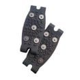 thumbnail image 2 of Crampones para hielo, antideslizantes, portátiles, ligeros, con agarre para zapatos, tacos de tracción para correr, caminar, senderismo, exteriores, negro, 2 of 7