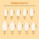 thumbnail image 5 of Set de uñas SAVILAND Almond Natural Uñas Tips 500 unidades con pegamento 4 en 1, 5 of 8