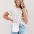 thumbnail image 4 of Transparent Jelly Backpack, Single Shoulder PVC Clear Bag for Sports Travel Gym - Portable Stadium Approved Clear Wallet with PVC Buckle Handle (White), 4 of 4