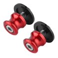 thumbnail image 3 of 2pcs 6mm Motorcycle CNC Rear Stand Swing Arm Spool Sliders Stand Swingarm Bobbins (Red), 3 of 8