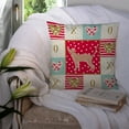 thumbnail image 3 of Fawn Abyssinian Cat Love Fabric Decorative Pillow Red, 3 of 4
