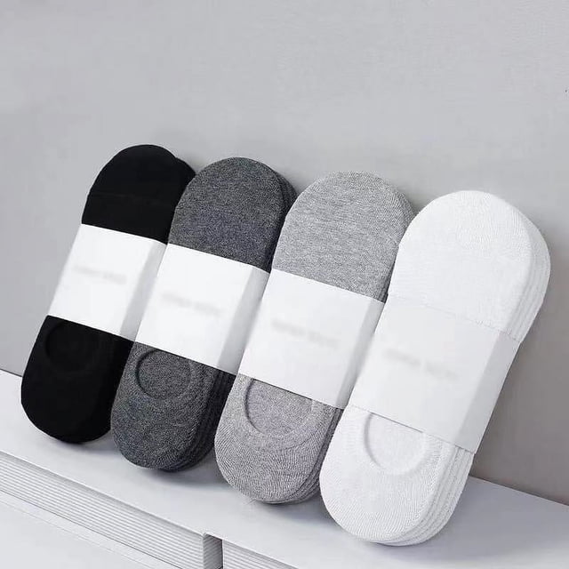 Calcetines de verano para hombre, finos, invisibles, de boca baja, de corte bajo, de color liso, para negocios, transpirables, para barco