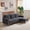 Gray-L Shaped Sofa, variant on Ktaxon Corduroy Loveseat Sturdy Build, 2 Seater Sofa Solid Wood Frame, Living Room Couch Deep Seat for Small Space Apartment Home Green