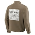 thumbnail image 3 of Men's Darius Rucker Collection by Fanatics Brown Cleveland Browns Trucker Full-Button Jacket, 3 of 6