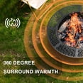 thumbnail image 5 of 36Inch 3-in-1 Outdoor Fire Pit , Wood Burning, BBQ Grill & Table Convertible, 5 of 5