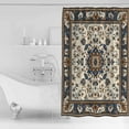 thumbnail image 4 of 60x72 Inch Shower Curtains for Bathroom Brown Blue Boho Fabric Bath Curtain Decor Southwestern Geometric Ethnic Art Waterproof Restroom Curtains Shower Set Accessories with 12 Hooks 60 Inch, 4 of 6