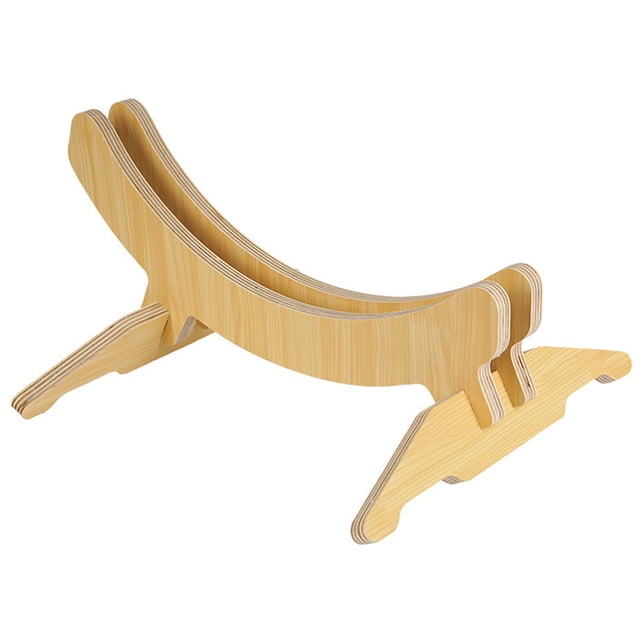 OULII Support de Vélo en Bois, Support de Stationnement pour Vélo Robuste, Design Réglable, 52x40cm