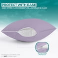 thumbnail image 4 of Utopia Bedding Premium 100% Waterproof Pillow Protectors with Zipper Queen Size Set of 4, Bed Bug and Dust Mite Proof Zippered Pillow Covers, Pillow Encasement Cases, Burgundy, 4 of 8