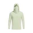 thumbnail image 4 of QATAINLAV SPF Shirts for Women Long Sleeve UPF 50+ Sun Protection Hoodies with Face Mask Lightweight Rash Guards Thumb Holes Hiking Tops Mint Green M, 4 of 7