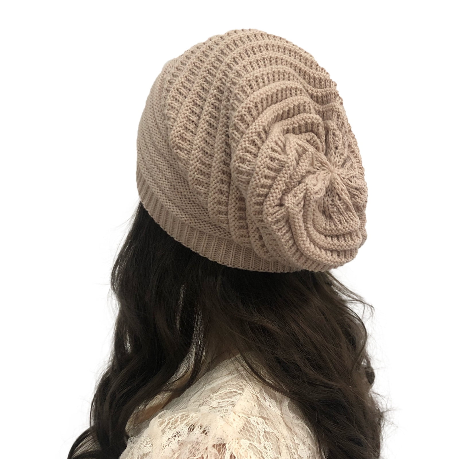 Dorkasm Womens Satin Lined Winter Beanie Hats Cable Knit